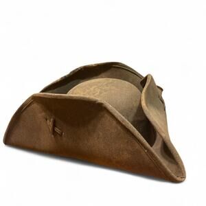 Classic Brown Tricorn Hat